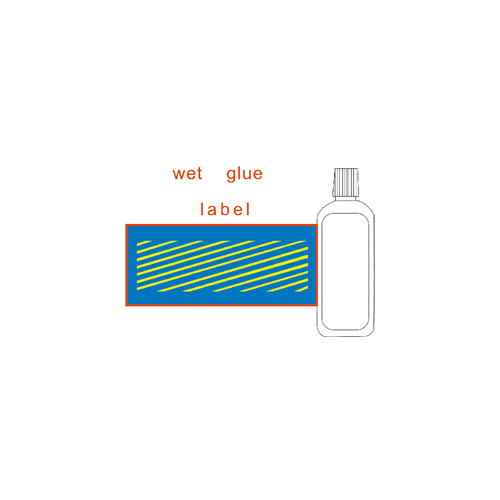 Wet glue labeling