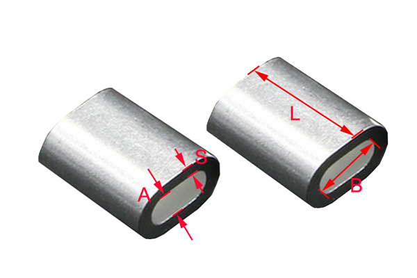 Oval Shape Aluminum Oval Sleeves For Steel Wire Rope