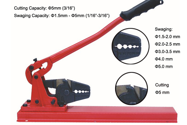 Max Φ5mm Swaging Terminals Crimping Tools HL-800D