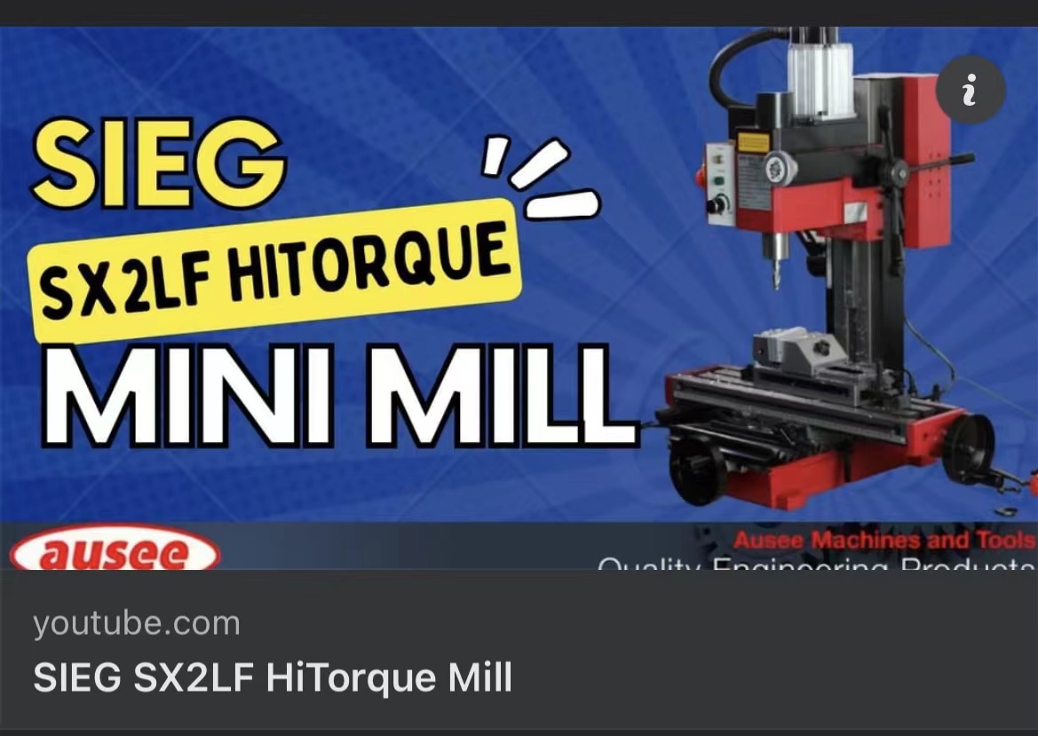 The operation demonstration of SIEG SX2LF HiTorque Mill from RevXS Customs