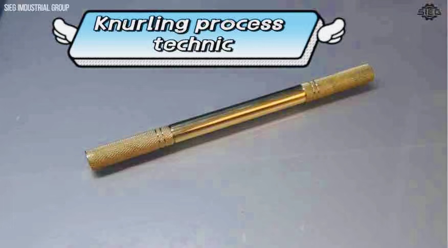 How to use knurling tool when making metal pens