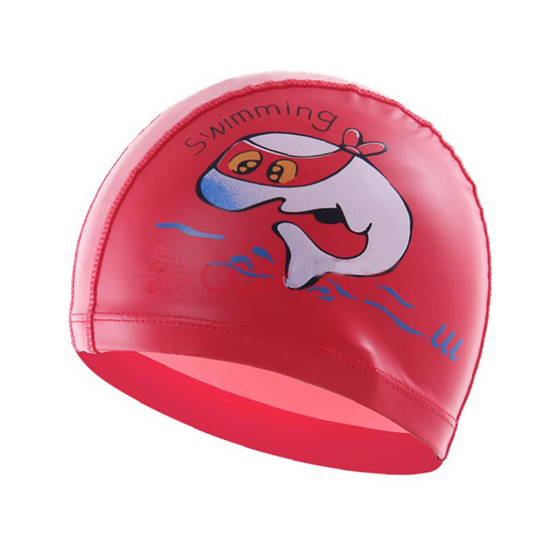 Kids swimming cap digital printing cap with goggles