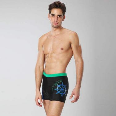 Men swimming trunks OEM swimming shorts with side printing
