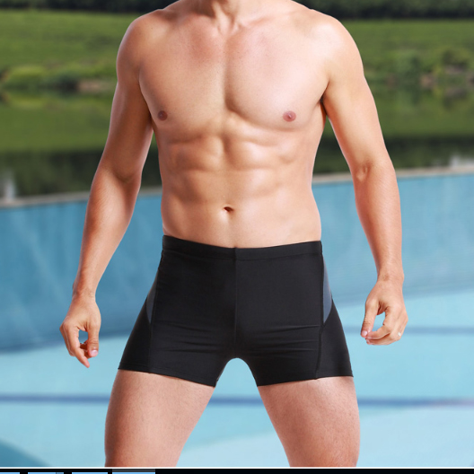 Men basic solid swimming trunk OEM men swimwear