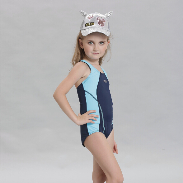 Kids one piece swimwear multi-color professional kids swimsuit OEM service-Navy