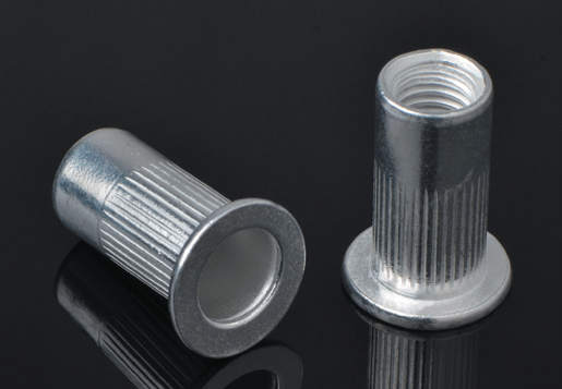 Flat Head Knurled Body Blind Rivet Nuts /Aluminum