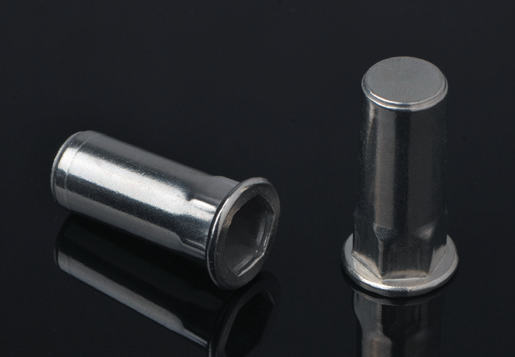 Flat Head Inner-Hex Body Close End Blind Rivet Nuts /Stainless Steel