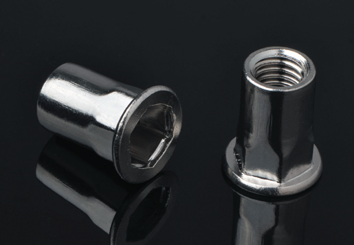 Flat Head Inner-Hex Body Blind Rivet Nuts /Stainless Steel