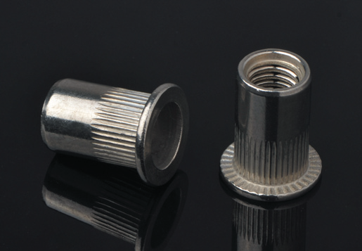 Flat Head Knurled Body Blind Rivet Nuts /Stainless Steel